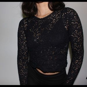 Black Lace Top